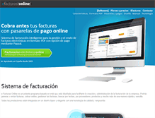 Tablet Screenshot of efacturasonline.com